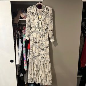 NWT Haute Hippie maxi black and white dress